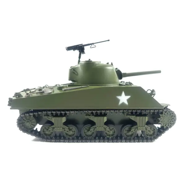 Mato Metal 1/16 M4A3 Sherman Infrared Ver Barrel Recoil RTR Radio Control Tank 1230 Slip Ring Tracks Mainboard Receiver 360Degrees