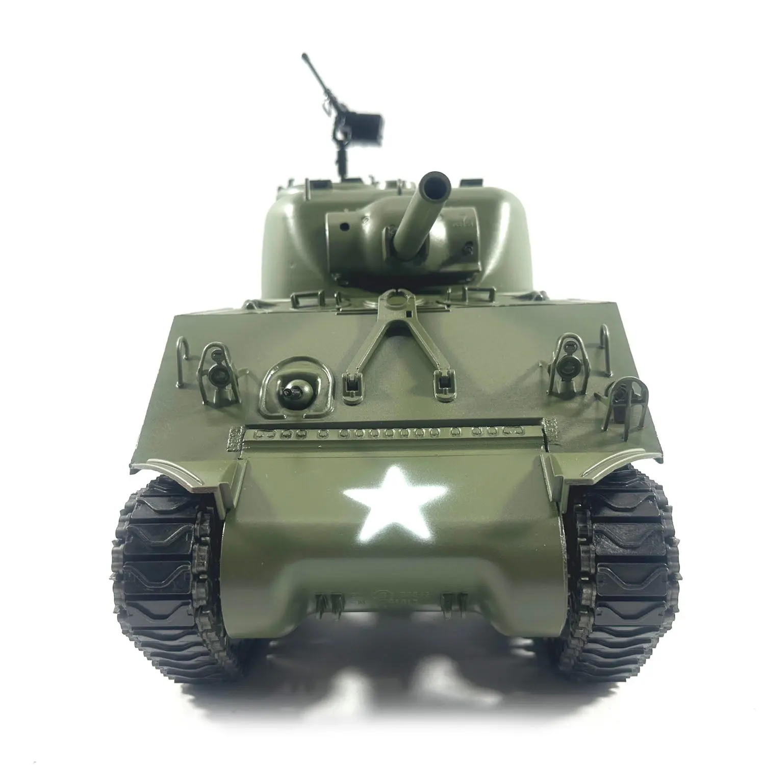 Mato Metal 1/16 M4A3 Sherman Infrared Ver Barrel Recoil RTR Radio Control Tank 1230 Slip Ring Tracks Mainboard Receiver 360Degrees
