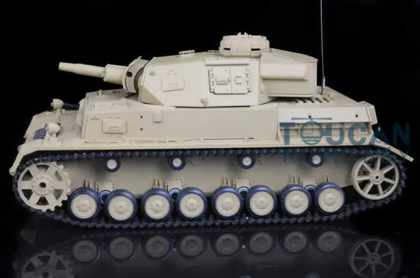 Henglong 1/16 7.0 Radio Control Tank Plastic German Panzer IV F 3858 RTR RC Tank w/ 360Degrees Rotating Turret Sound Effect IR Battle