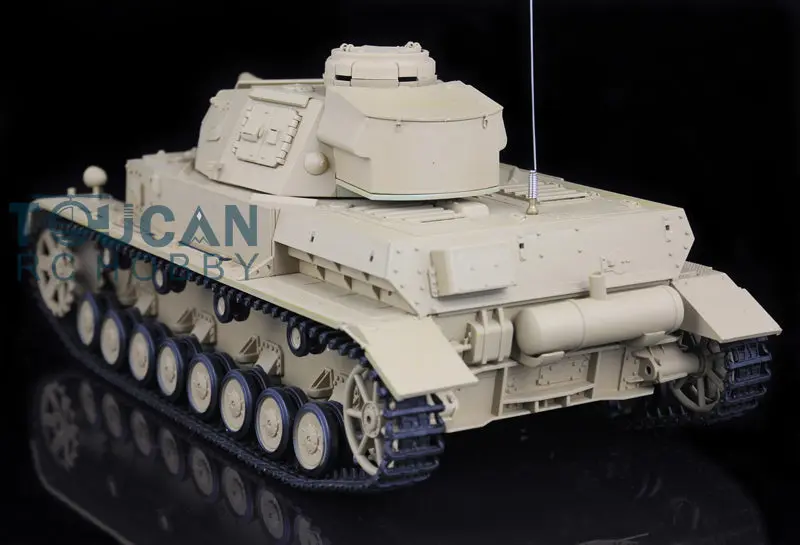 2.4G Henglong 1/16 7.0 RC Tank Panzer IV F Remote Control Tank 3858 w/ 360Degrees Rotating Turret Steel Gearbox FPV Camera BB Shooting