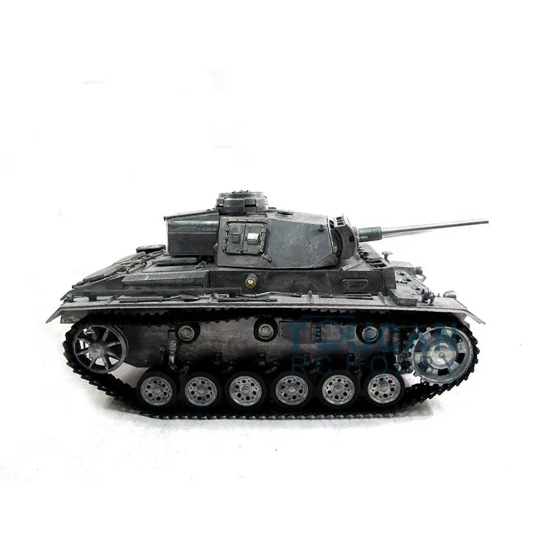 1/16 Mato Metal German Panzer III Infrared Ver Barrel Recoil RTR Radio Control Tank 1223 W/ Receiver Idlers Sprockets Gearbox