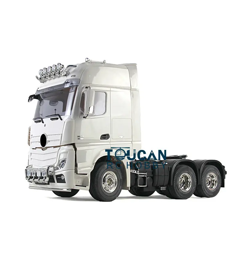 1/14 Scale 3Axles Highline DIY 3363 RC Tractor Truck W/ Motor Trailer KIT Car Construction Vehicle Simulation Model
