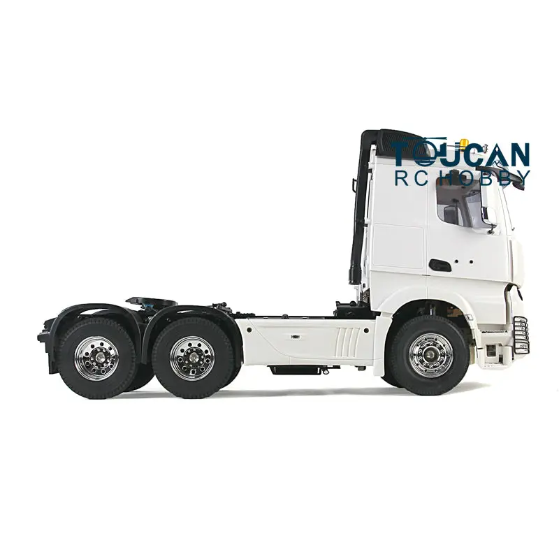 1:14 Scale RC Construction Vehicle Remote Control 3Axles Tractor Truck Trailer KIT DIY Car Simulation Model W/ Motor