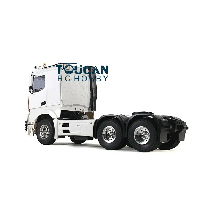 1:14 Scale RC Construction Vehicle Remote Control 3Axles Tractor Truck Trailer KIT DIY Car Simulation Model W/ Motor