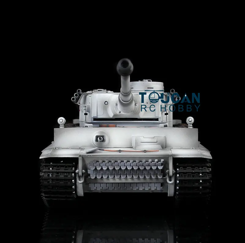 Henglong 1/16 Plastic German Tiger I RC Tank 3818 TK7.0 Version Remote Control Tank Sound Effect Smoking Gearbox w/o Recoil Barrel