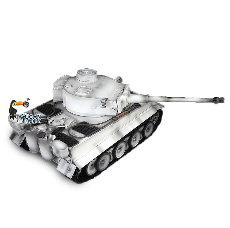 Henglong Remote Control Tank 1/16 7.0 Version Upgraded German Tiger I 3818 w/ Barrel Recoil Metal Idler Sproket Wheels Tracks