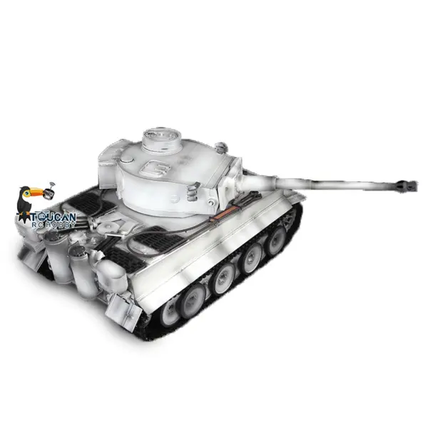 Henglong RTR RC Tank 1/16 Scale 7.0 Upgraded Tiger I 3818 w/ 360Degrees Rotating Turret Barrel Recoil FPV Metal Idler Sproket Tracks