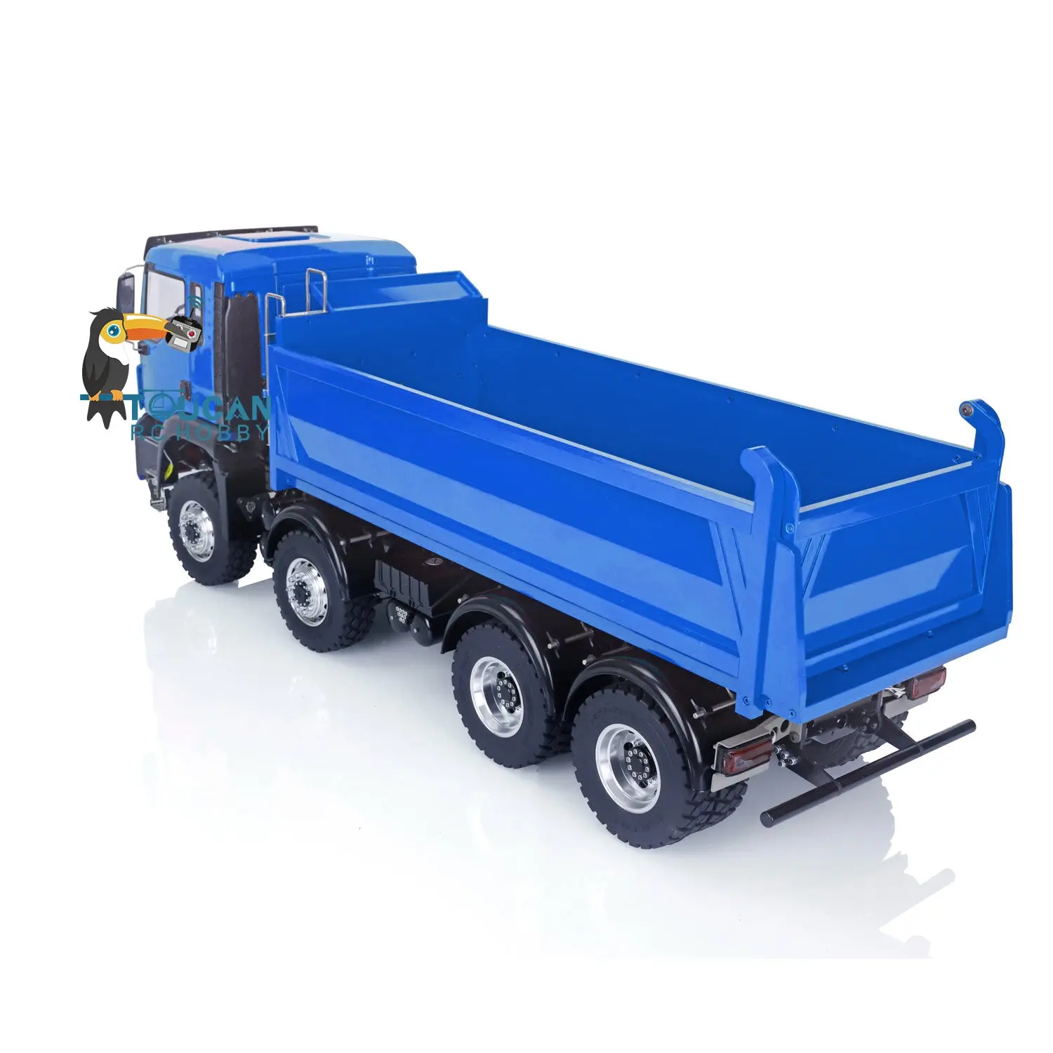 LESU 8x8 1/14 RC Hydraulic Lifting Dumper Truck Model Radio Control Painted Car 540 Power Motor 2-speed High Torque Transmission