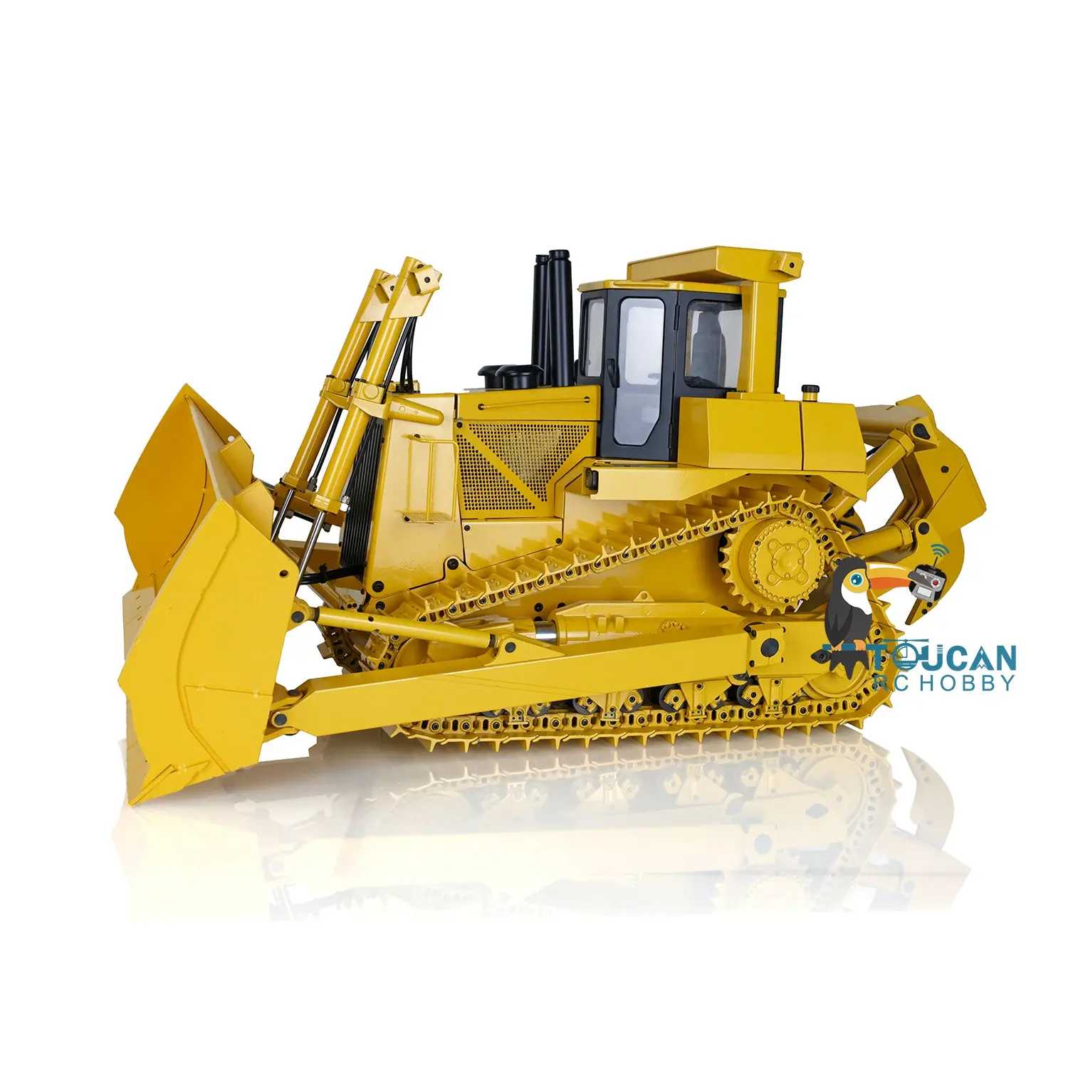 1:14 Scale Remote Control Bulldozer Hydraulic RC DXR2 JDMODEL Radio Controlled D10T Tracked Metal Dozer w/ 3T Sound System