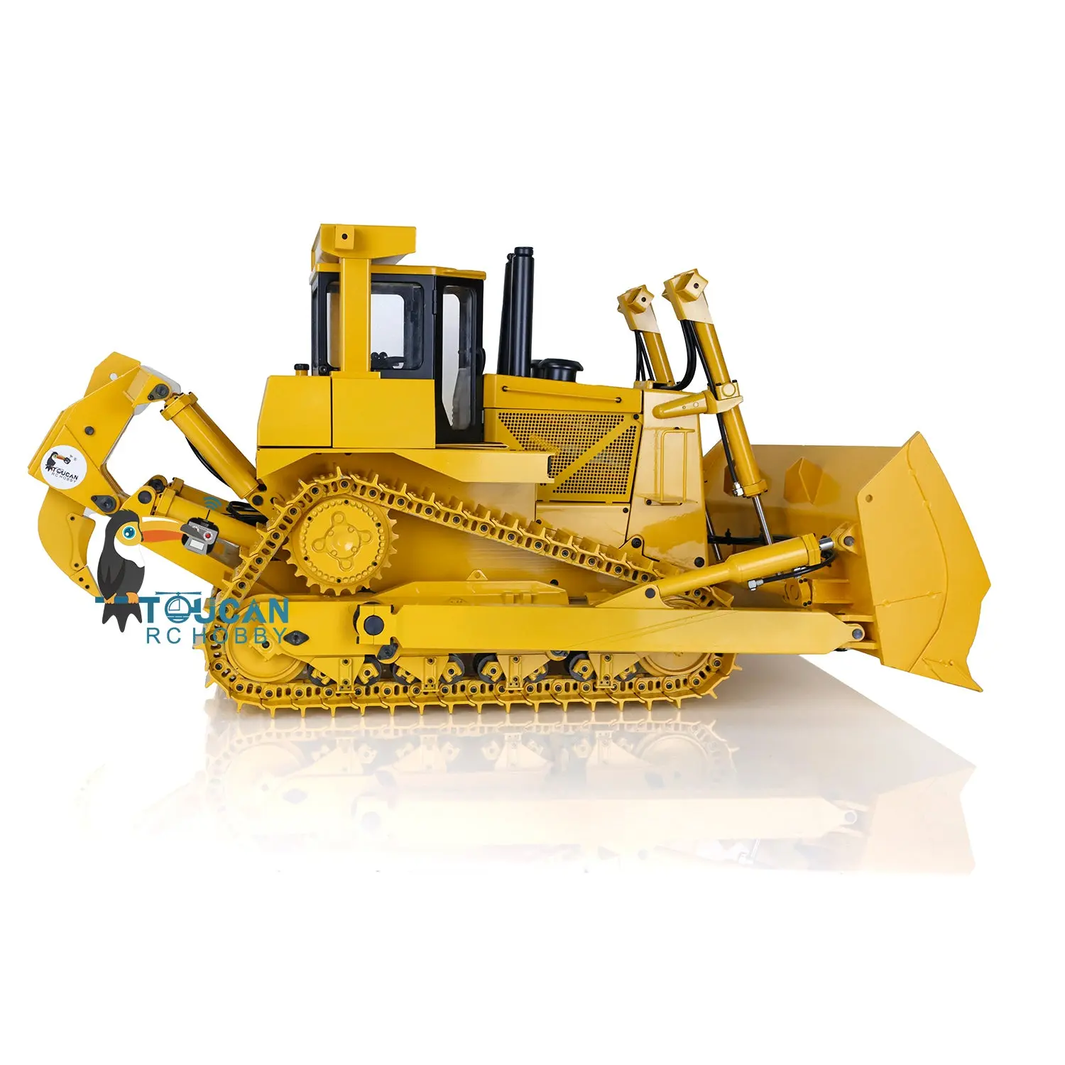 1:14 Scale Remote Control Bulldozer Hydraulic RC DXR2 JDMODEL Radio Controlled D10T Tracked Metal Dozer w/ 3T Sound System