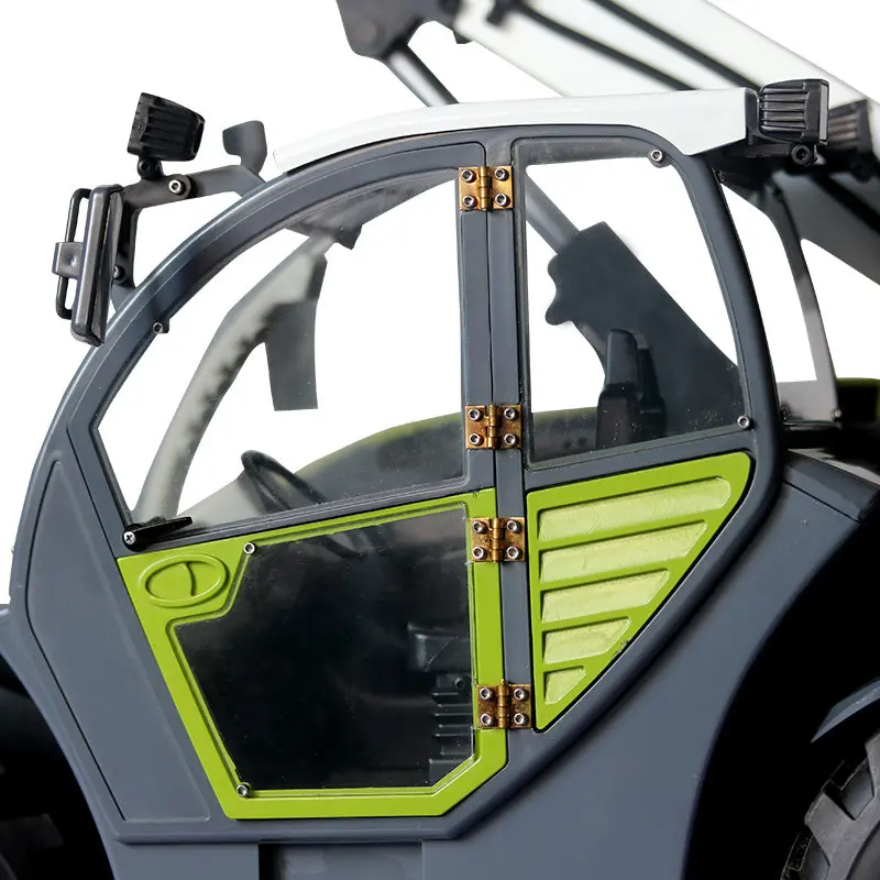JDM-128 1/14 Metal RC Forklift Multifunctional Telescopic Hydraulic Construction Vehicles 4-Way Vavles Differential Lock 2Axles Steering