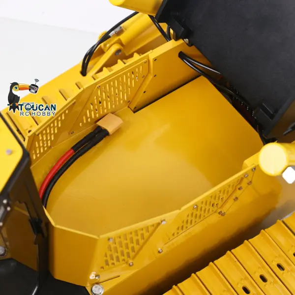 D155AX Metal 1/12 RC Hydraulic Bulldozer RTR Heavy Dozer Model 7 Way Valve 1.0L Oil Pump 5 Plows Radio Master TX15 Radio Battery