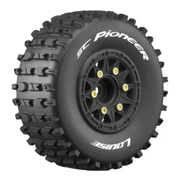 Louise Rc Sc-Pioneer 1/10 Tyre /Black Rim Hex 12,14,17mm