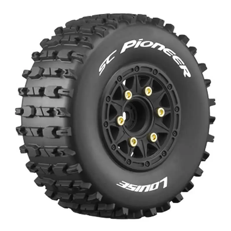 Louise Rc Sc-Pioneer 1/10 Tyre /Black Rim Hex 12,14,17mm