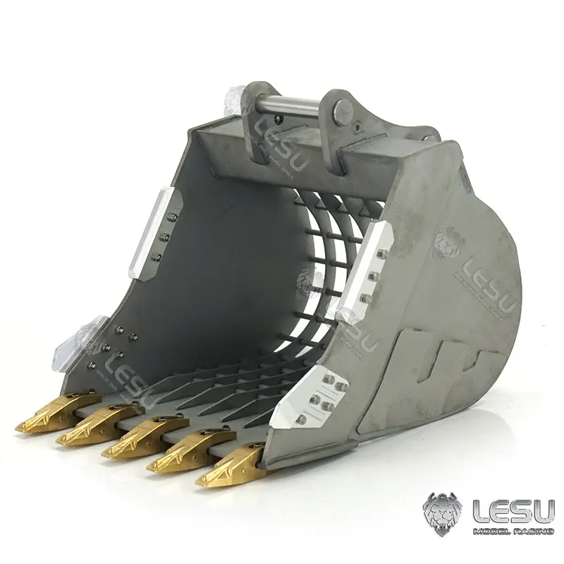 1/14 LESU RC Metal Hydraulic Aoue ET30H Wheeled Excavator Model Pump Cabin Sticker Display Grapple Ripper Bucket Scraper Compactor