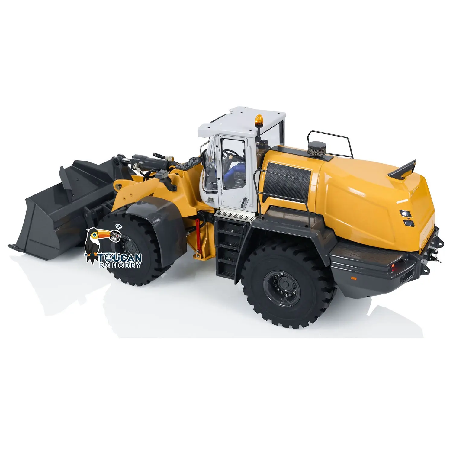 1/14 XDRC 580 RC Loader for Adult Metal Remote Control Wheeled Hydraulic Construction Car Simulation Vehicle RTR Hobby Model ST8 Radio 4CH Reversing Valve