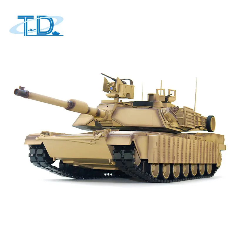 1/16 Tongde RC Infrared Battle Tank Radio Control Panzer M1A2 SEP V2 Abrams Electric Military Tanks 320 Rotation Simulation Model Barrel Recoil BB Unit