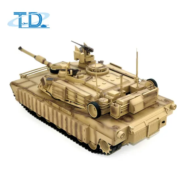 1/16 Tongde RC Infrared Battle Tank Radio Control Panzer M1A2 SEP V2 Abrams Electric Military Tanks 320 Rotation Simulation Model Barrel Recoil BB Unit