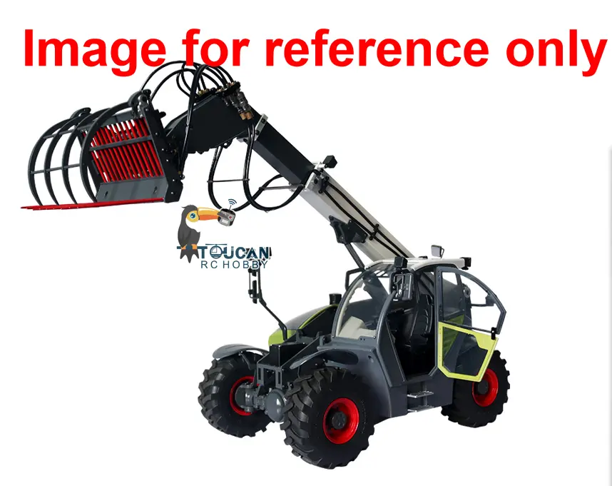JDM-128 1/14 Metal RC Forklift Multifunctional Telescopic Hydraulic Construction Vehicles 4-Way Vavles Differential Lock 2Axles Steering