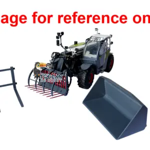 JDM-128 1/14 Metal RC Forklift Multifunctional Telescopic Hydraulic Construction Vehicles 4-Way Vavles Differential Lock 2Axles Steering