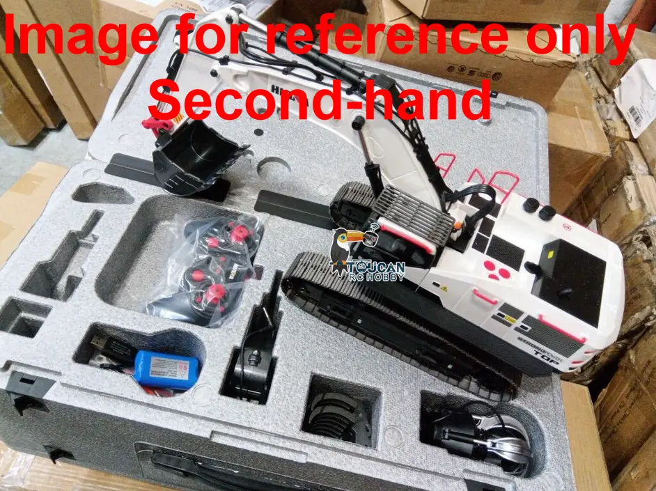 1/14 HUINA RC Metal Excavator Model Toys 1594 Radio Control Digger Light Sound Battery