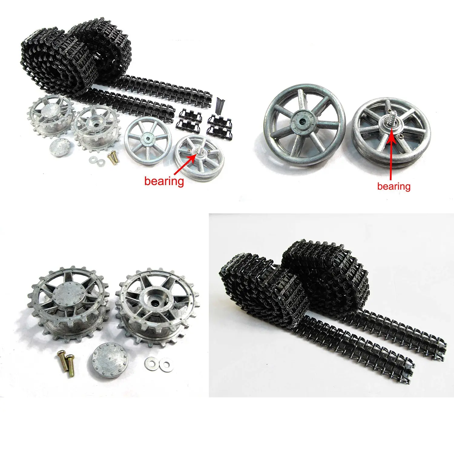 1/16 Mato HengLong German Panzer IV Remote Controlled Ready-To-Run Tank RC Model Metal Tracks Sprockets Idlers Driving Wheels