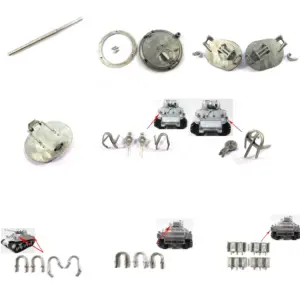 1/16 Mato Metal Part Barrel Split Hatch Cupola Guards LED Headlights Horn Handrails Tracks Holders Sherman RTR Remote Control Tank