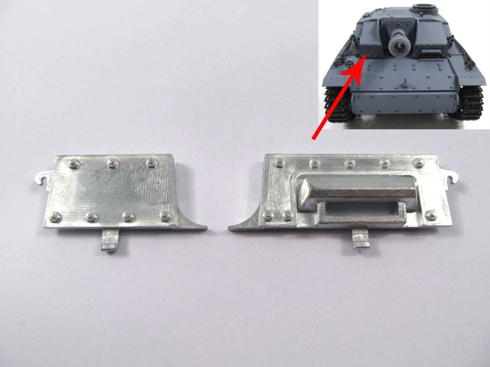 1/16 Mato Metal Part Barrel Muzzle Periscope Upper Hull Shock Absorbers Notek Convoy Light Radio Control RTR Tank German Stug III