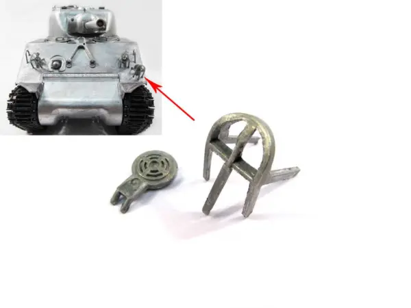 1/16 Mato Metal Part Barrel Split Hatch Cupola Guards LED Headlights Horn Handrails Tracks Holders Sherman RTR Remote Control Tank