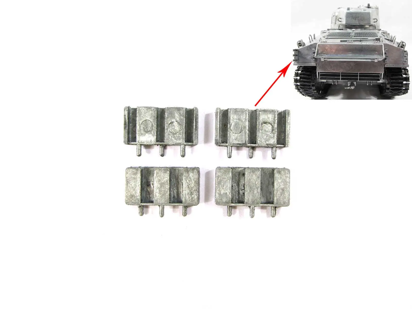1/16 Mato Metal Part Barrel Split Hatch Cupola Guards LED Headlights Horn Handrails Tracks Holders Sherman RTR Remote Control Tank