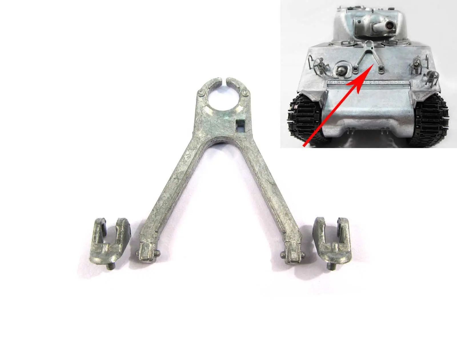 Mato 1/16 Sherman RTR Radio Controlled Tank Metal Tool Retaining Mounts Bearings Gearbox Exhaust Diffuser Turret Ventilator Parts