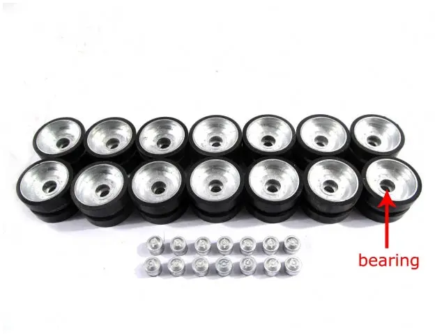 Mato 1/16 HengLong M1A2 Abrams Radio Controlled Tank Metal Spare Part Road Wheels Bearings Sprockets Idlers Tracks With Ruber Pads