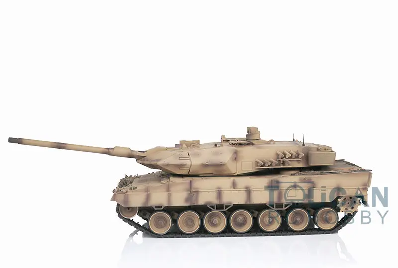 2.4Ghz Remote Controller Henglong 1/16 TK7.0 Edition Metal Leopard2A6 RC Tank 3889 W/ 360Degrees Rotating Turret Battery Charger