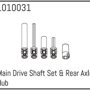 Main Drive Shaft Set & Rear Axle Hub