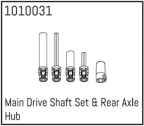 Main Drive Shaft Set & Rear Axle Hub