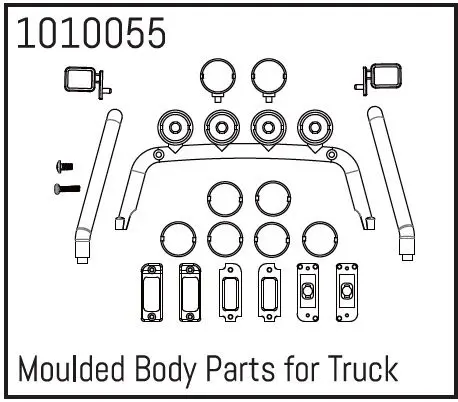 Moulded Body Parts for Power Wagon