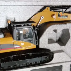 HUINA New Upgrade 580 1/14 Metal Excavator Model Engineering Vehicle Electric Ball Grabber 360 Rotating Shear Claw Sound Lights