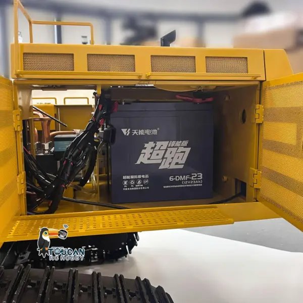 150KG! Metal 1/8 390F RC Hydraulic Excavator Heavy Duty Construction Vehicles Remote Control Digger ESC Servo RTR Light Sound System