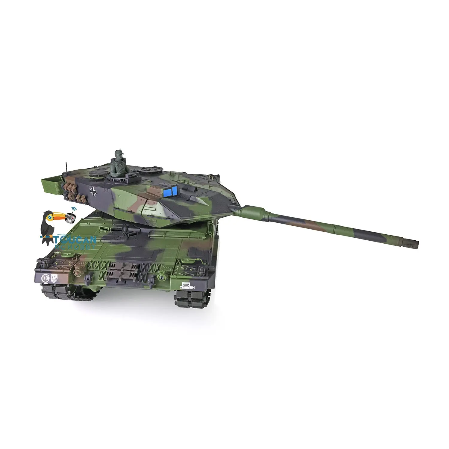 Heng Long 1/16 Military Tank TK7.0 Plastic Leopard2A6 RC Tank 3889 FPV Steel Gearbox Barrel Recoil Radio Control Rotating Turret