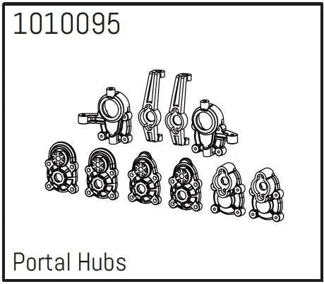 Portal Hub Set - PRO Crawler 1:18