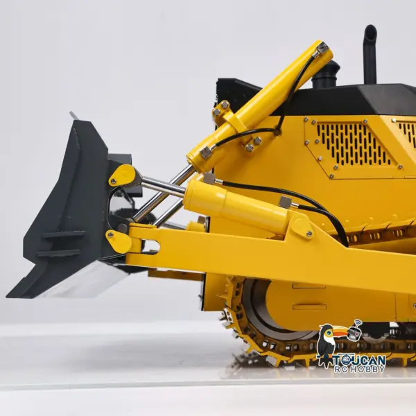 D155AX Metal 1/12 RC Hydraulic Bulldozer RTR Heavy Dozer Model 7 Way Valve 1.0L Oil Pump 5 Plows Radio Master TX15 Radio Battery