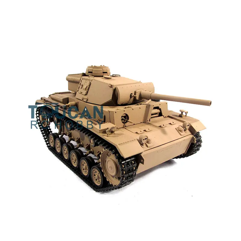 Mato 100% 1/16 Metal German Panzer III Infrared Ver KIT Remote Control Tank 1223 Barrel Recoil Servo Gearbox Tracks Driving Wheel