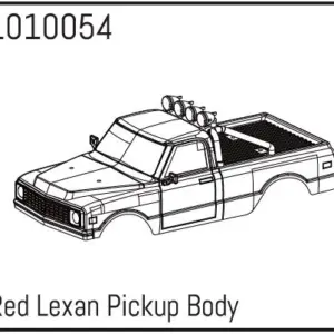 Red Lexan Pickup Body