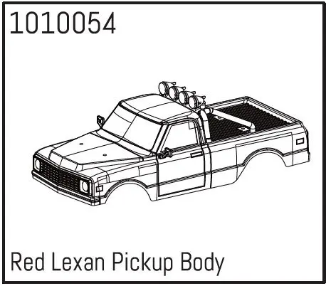 Red Lexan Pickup Body