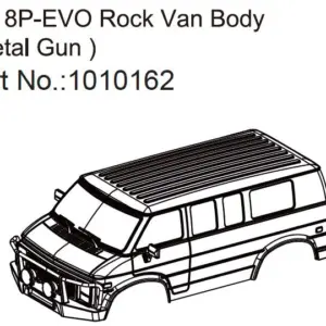 Rock Van Body (silver/black) - EVO 1:18