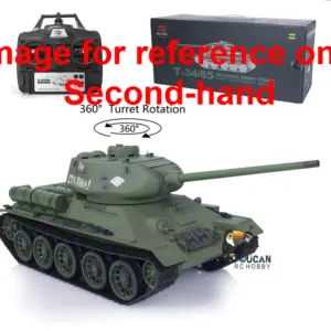 2.4G Henglong 1/16 Scale 7.1 Plastic Soviet T34-85 RTR RC Tank 3909 360 Degrees Turret