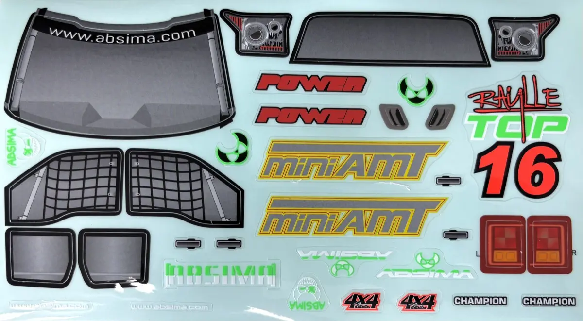Sticker Sheet for “1:16 MiniAMT BL”