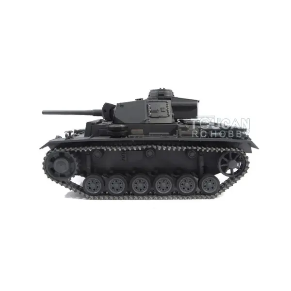 1/16 Mato Metal German Panzer III Infrared Ver Barrel Recoil RTR Radio Control Tank 1223 W/ Receiver Idlers Sprockets Gearbox