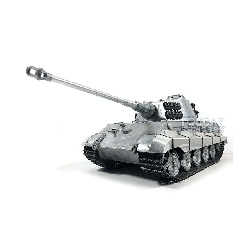 Mato Metal 1/16 German King Tiger Radio Control Tank 1228 Gearbox BB Shooting or Infrared Combating System with Barrel Recoil