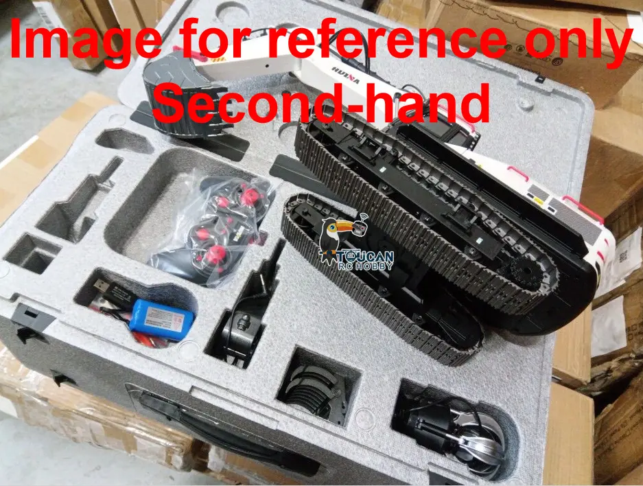 1/14 HUINA RC Metal Excavator Model Toys 1594 Radio Control Digger Light Sound Battery